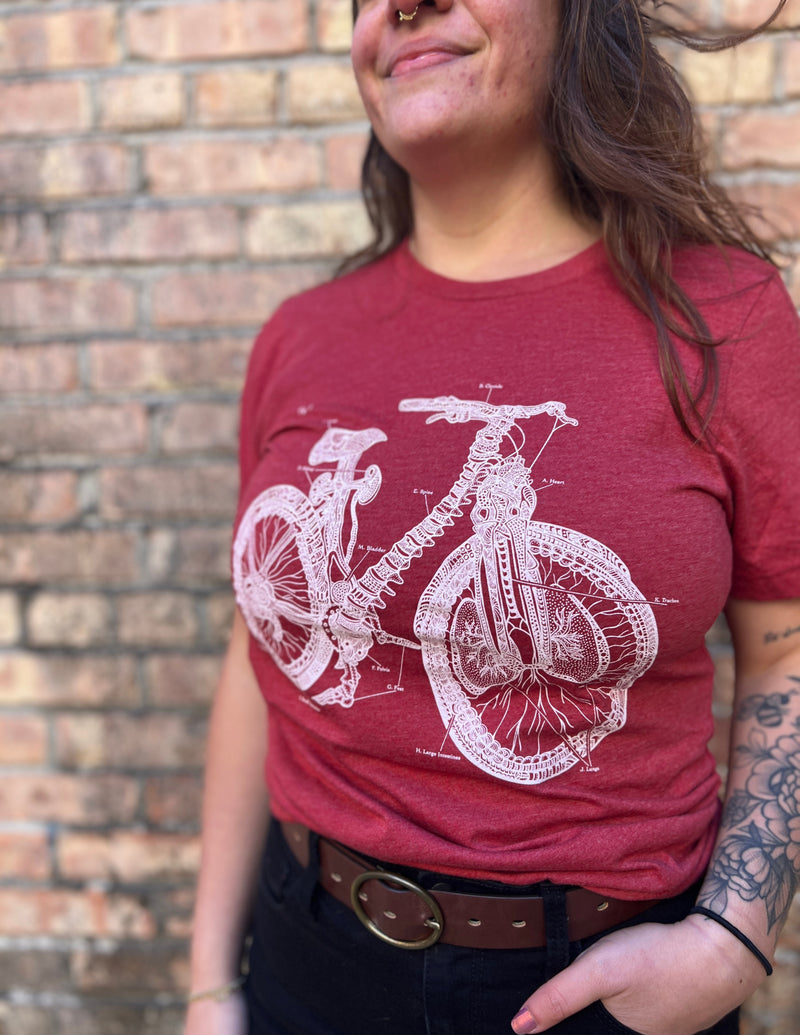 Anatomical Bicycle Unisex T. Shirt