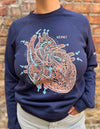 Blood Flow Heart Unisex Crewneck Sweatshirt