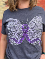 Butterfly Ribbon Unisex T.Shirt