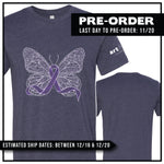 Pancreatic Cancer Awareness / Butterfly Ribbon / Pre-Order