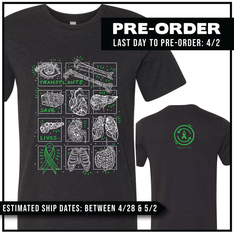 "Transplants Save Lives" / Mini Icon Grid / Pre-Order