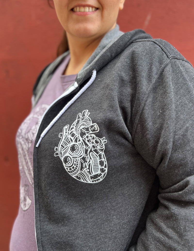 Heart & Lungs Unisex Full-Zip Hoodie