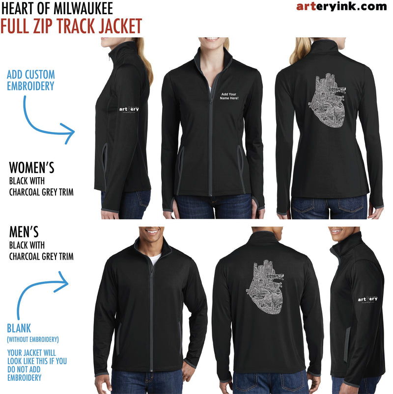 Heart of Milwaukee / Customizable Track Jacket / Pre-Order