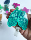 Lungs Badge Reel - Green & Teal