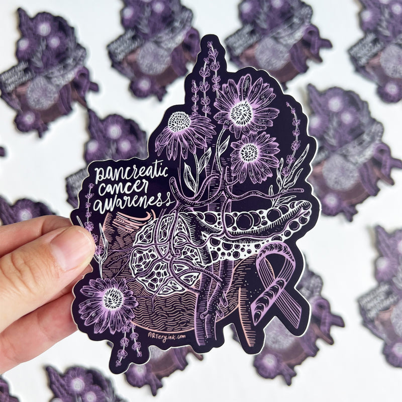 Pancreatic Cancer Awareness Vinyl Sticker