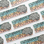 Retro Brain Vinyl Sticker