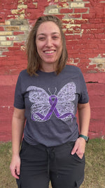 Butterfly Ribbon Unisex T.Shirt